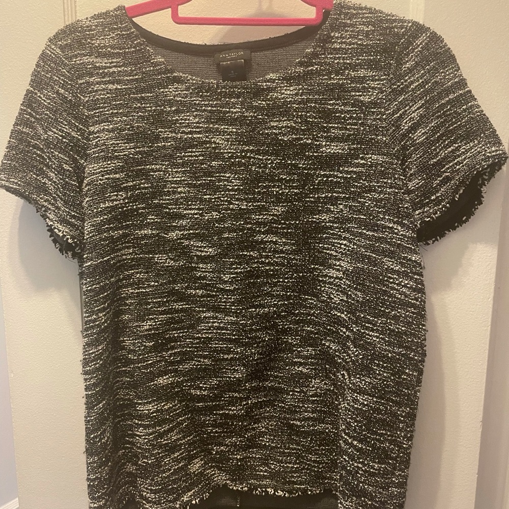 Ann Taylor tweed work top